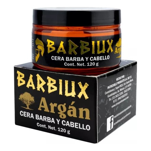 Cera Para Barba Y Cabello Barbiux Machin Profesional C/argan