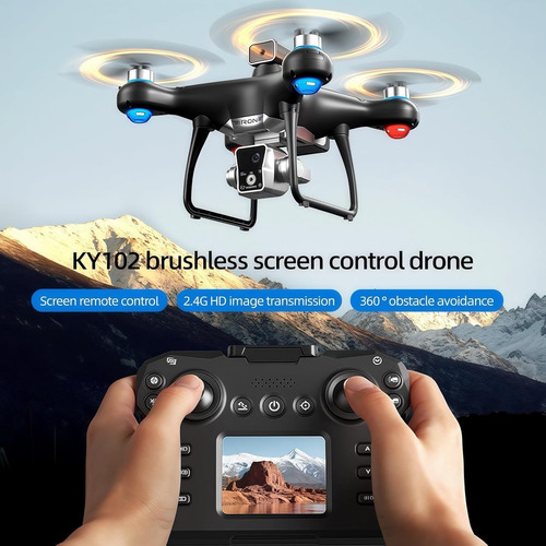 Ky102 Drone With Screen Controller With Sd Card, Brushles...