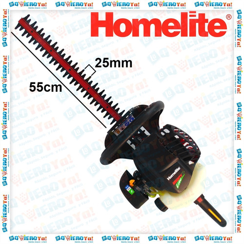Imagen 3 de 9 de Cortacerco Explosion 26cc Homelite Hht2655nb Cuchilla 55cm
