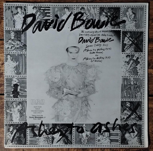 David Bowie Ashes To Ashes Sampler Scary Monsters 12 Us 1980