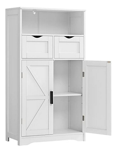 Mueble De Baño, Mueble De Piso Con 2 Puertas Y 2 Cajones, Mu