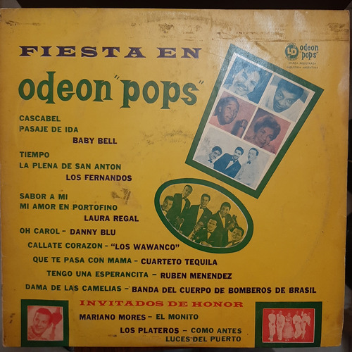 Vinilo Fiesta Odeon Pops Fernandos Blu Regal Tequila Cp1
