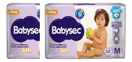 2 Hiperpacks Pañales Babysec Premium En Todos Los Talles