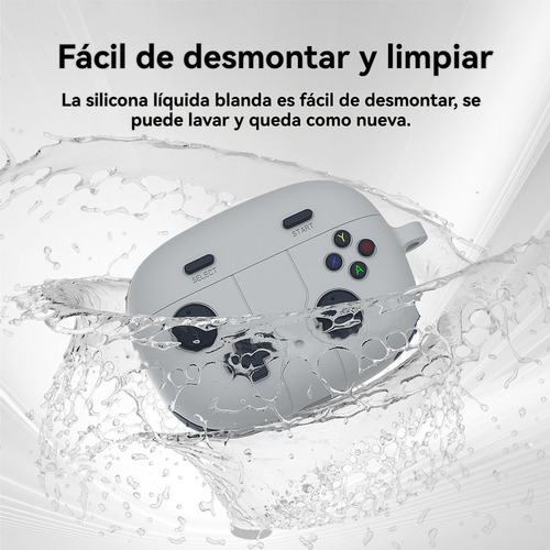 USDILU Funda Case Para Jbl Vibe Beam / Wave 200tws Uso Rudo Protector + Limpiador Juegos Carcasa Diseño Con Llavero Color Gris Oscuro
