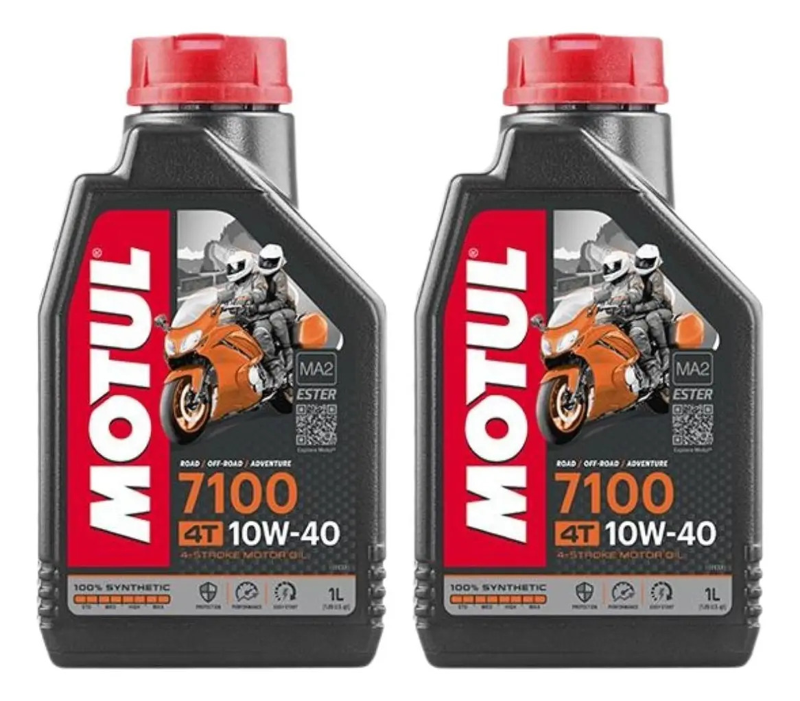 Aceite para motor Motul sintético 10W-40 para moto/cuatriciclo 1 pack de 2 unidades x 1L / 2L