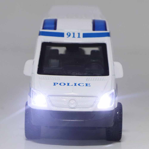 1:32 Mini Aleación De Estímulo Ambulancia Sound Y
