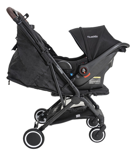 Carrinho De Bebê Sprint 2 Preto Bebê Conforto Base Kiddo