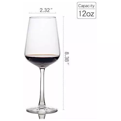 PARTY BARGAINS 8 copas de vino con forma de cristal (8 onzas),  transparente, inastillable, elegante,…Ver más PARTY BARGAINS 8 copas de  vino con forma