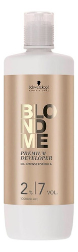 2 Unds Blondme Schwarzkopf Developer Agu - mL Tono Blondme developer agua oxigenta 7vol 1000ml