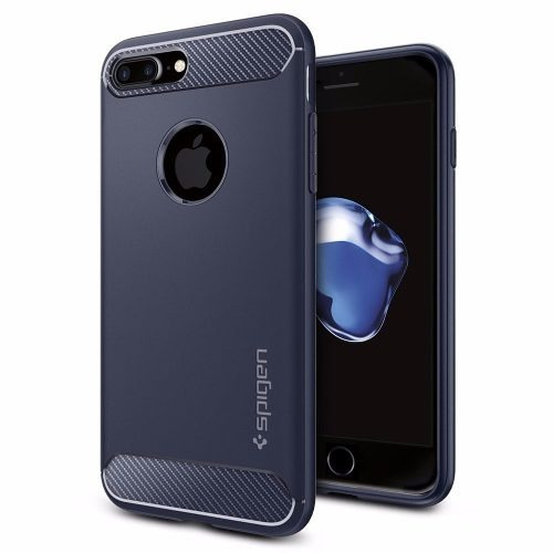 Funda Spigen Rugged Armor iPhone 7 Plus Midnight Blue Azul