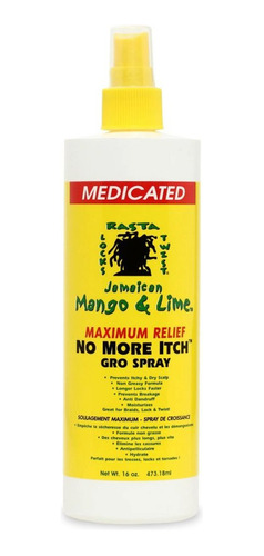 Jamaican Mango No More Itch Gro Spray, Máximo, 16 Oz (vi-z.