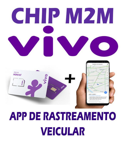 Imagem 1 de 9 de Plataforma De Rastreamento Gps Com App + Chip M2m Vivo 50mb