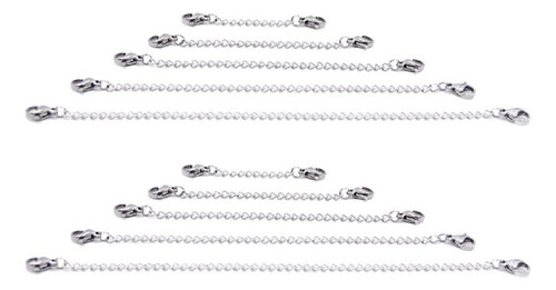 ) 10 Piezas Extensor De Collar Cadena De Extensión Con