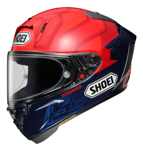 Capacete Moto Shoei X-spr Pro Marquez7 Tc-1 + Bone @# Cor Vermelho Tamanho do capacete 61/62 (XL)