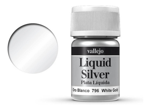 Vallejo Liquid Gold Oro Blanco Liquido 796 Plastimodelismo