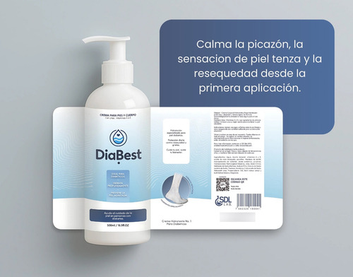Crema Diabest / Urea + Vit A Y E Piel Delicada & Diabetes