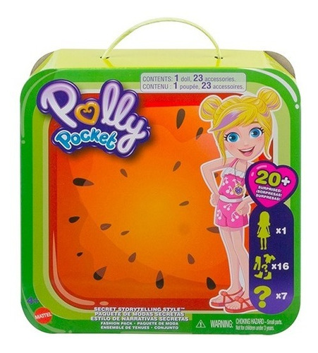 Polly Pocket - Paquete De Modas Sorpresas - Shani Fruit