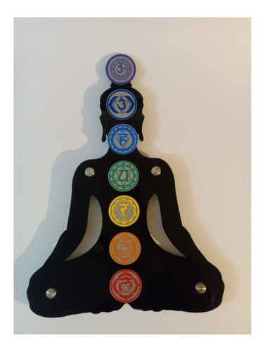 Buda Siete Chakras Para Muro 40x53cm