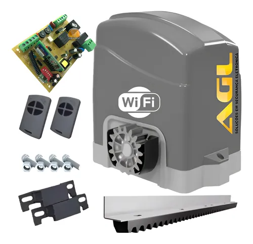 comprar Kit Motor Portão Eletrônico Wifi Bluetooth App Celular 4m