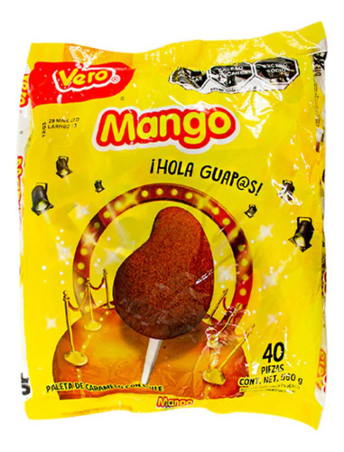 Paleta Vero Mango Con Chile 40 Pz