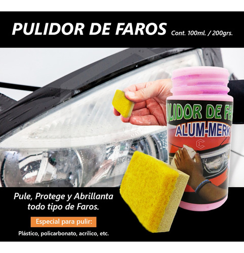 Pulidor Para Faros Y Calaveras Excelente Acabado 200grs. T