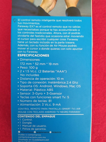 Imagen 4 de 4 de Control Tv Box Pantalla Smart Tv Mouse Teclado Pantall Usb