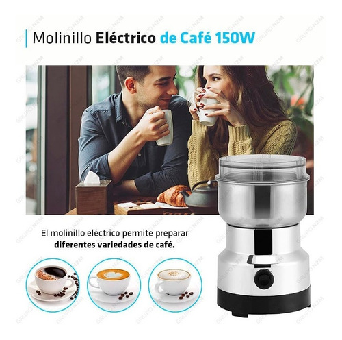 Imagen 5 de 10 de Molinillo Electrico Cafe Granos Semillas Cereales 150w