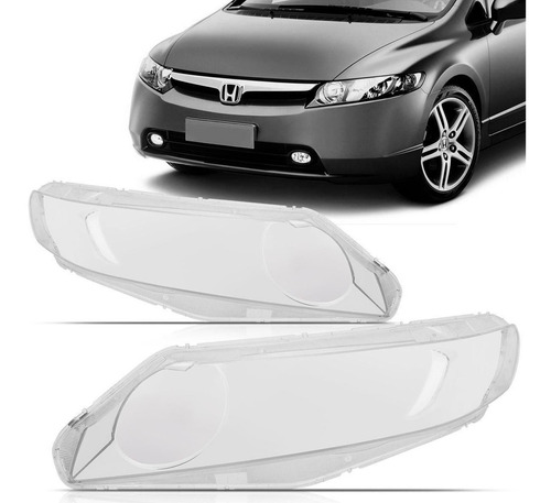 Imagem 1 de 3 de Lente Farol Civic 07 A 2011 Não Serve Para O Modelo Nacional