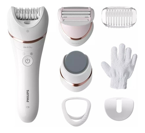 Depiladora Philips Bre730/00 Epilator Wet Dry 6 Accesorios