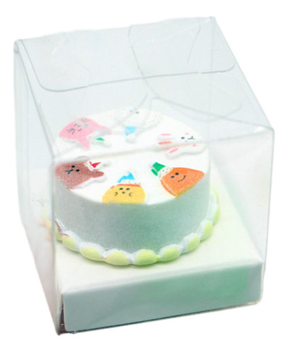 Pastel En Miniatura De Casa De Muñecas 1/12 Con Caja De