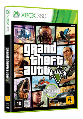 Gta 5 Grand Theft Auto V Xbox 360  Jogo Em Portugues  