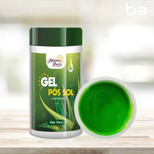 Gel Pós Sol Aloe Vera Melanina Bronzeamento Natural 