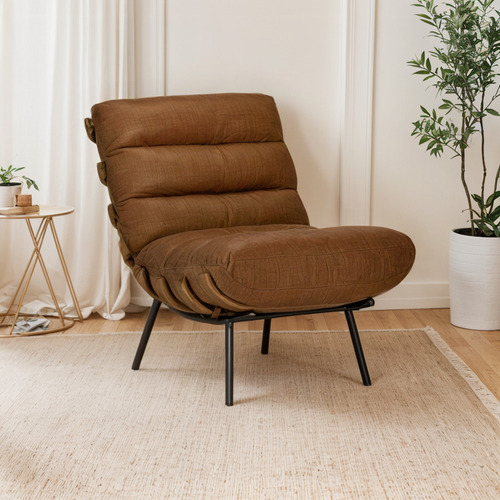 Poltrona Rosen Ponti Cuero Camel
