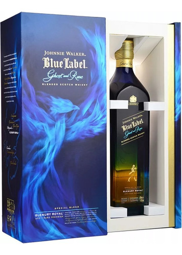 Whisky Johnnie Walker Blue Label Ghost Rare Glenury Royal.