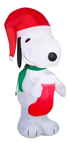Inflable Navidad Snoopy Led 1.53x.76m 