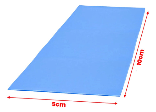 Almohadilla Térmica, Thermal Pad 6.0w/m-k 10x5cm 0.5mm