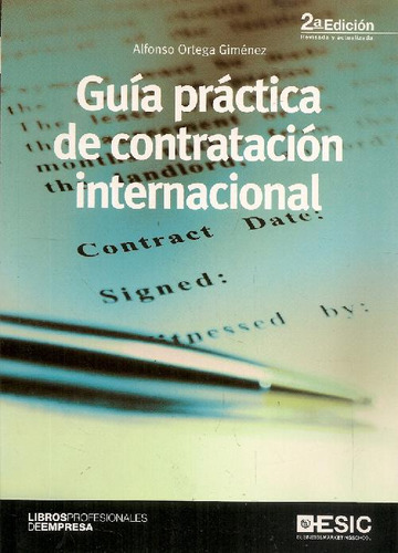 Libro Guía Práctica De Contratación Internacional De Alfonso