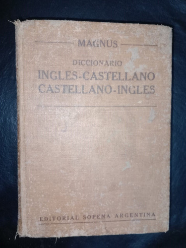 Diccionario Inglés Castellano Magnus Sopena Tapa Dura