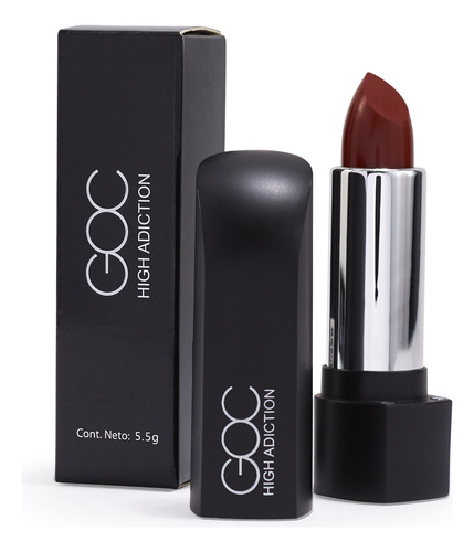 Goc, Labial Mate, Lipstick High Adiction, Larga Duración Color Strange