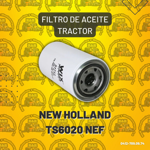 Filtro De Aceite Tractor New Holland Ts6020 Nef