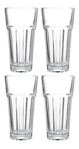  Vaso Vidrio Oslo Flint Rigolleau 350ml X4 Uni. Silmar