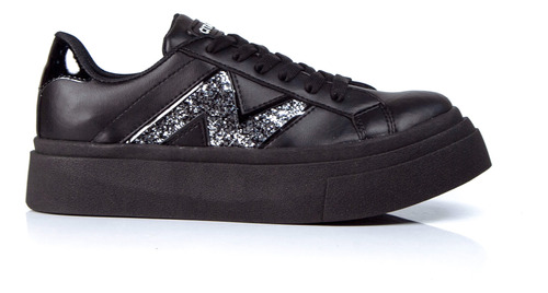 Zapatillas Sneakers Mujer Citadina Charol Glitter Paloma