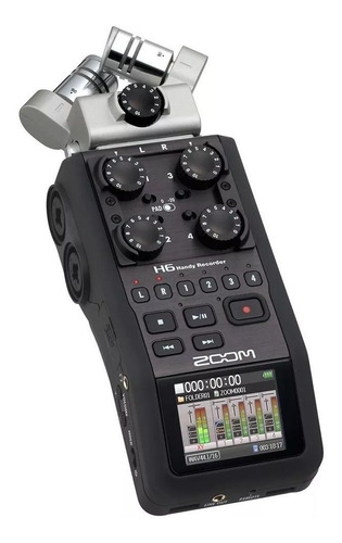 Gravador De Áudio Zoom H6-black Original Garantia + Nf-e 