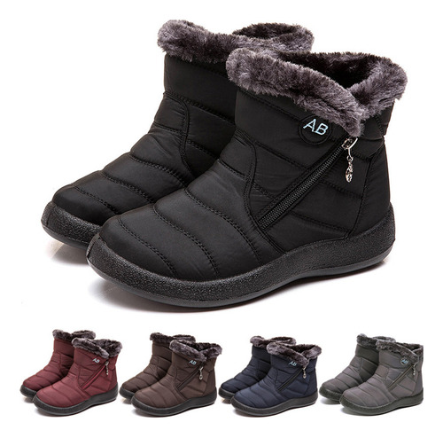 F Botas De Nieve Impermeables De Invierno For Mujer