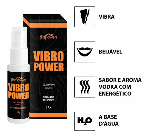Gel Vibrador Liquido Intenso Beijável Excitante Íntimo Sabor