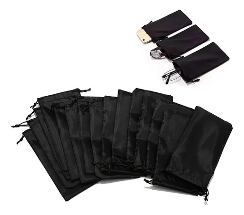 Bolsa De Gafas Para Lentes De Tela De Microfibra, 100 Unidad