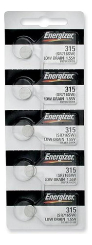 Pilha Bateria Relógio 315 Sr716sw Energizer C/5 Un