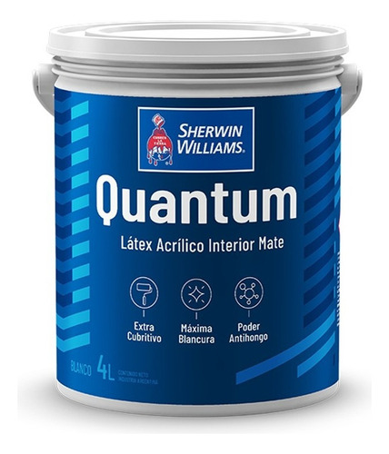 Quantum Latex Interior Blanco Mate X 4 Lts