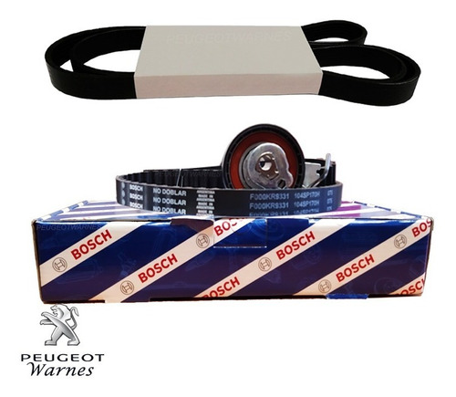 Kit De Distribucion Bosch + Poly V Peugeot 207 1.4 Nafta 8v