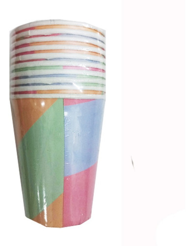 Vasos Pastel Polipapel  (pack X 10)